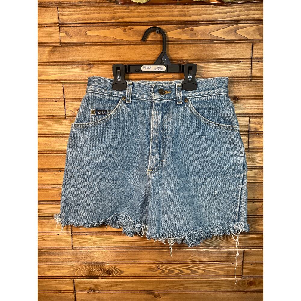 Vintage 1970s Lee R Mr Denim Cut Off Shorts 27.5 Waist High